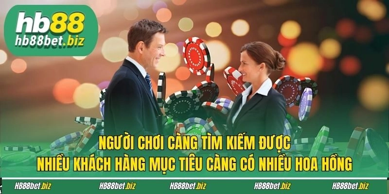 Người chơi càng tìm kiếm được nhiều khách hàng mục tiêu càng có nhiều hoa hồng